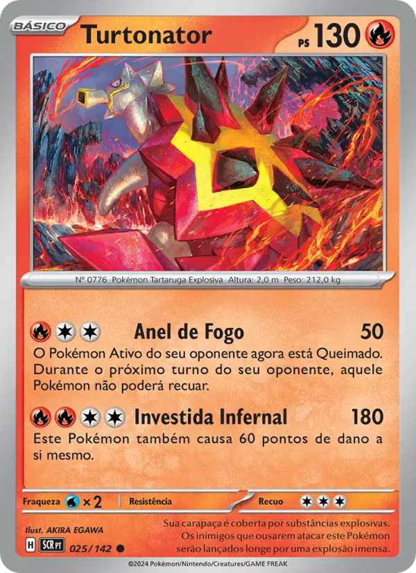 Carta Turtonator, número 025/142 da coleção Coroa Estelar