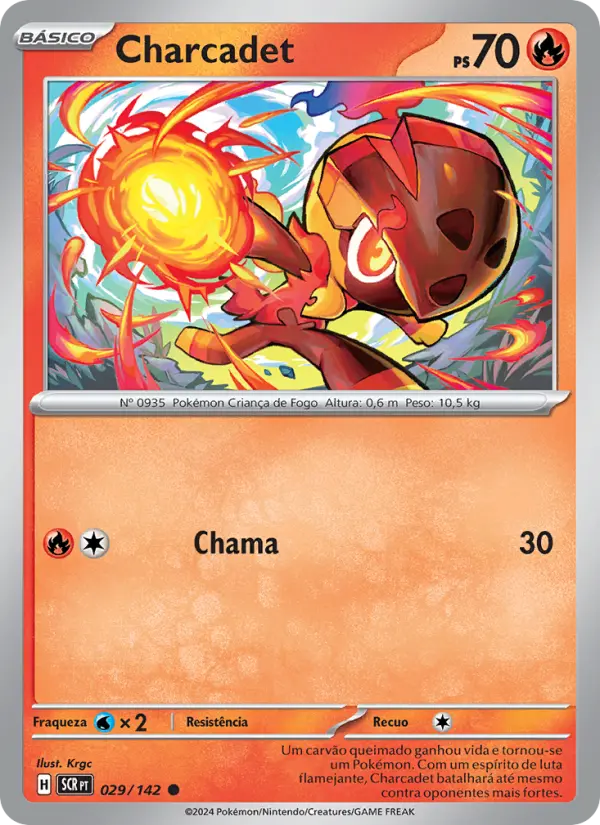 Carta Charcadet, número 029/142 da coleção Coroa Estelar