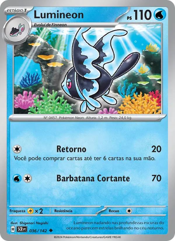Carta Lumineon, número 036/142 da coleção Coroa Estelar
