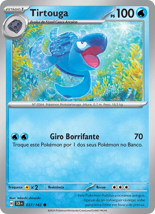Carta Tirtouga, número 037/142 da coleção Coroa Estelar