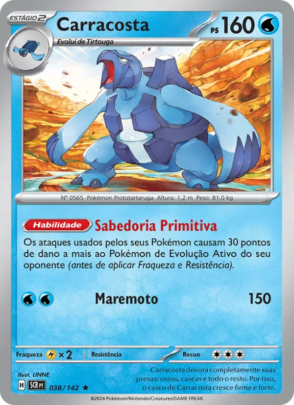 Carta Carracosta, número 038/142 da coleção Coroa Estelar