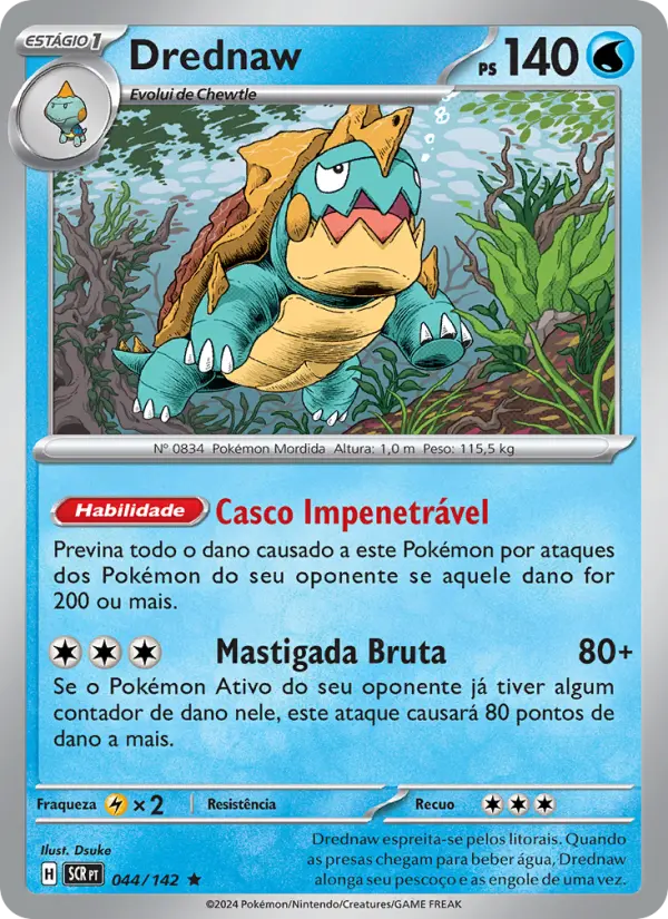 Carta Drednaw, número 044/142 da coleção Coroa Estelar