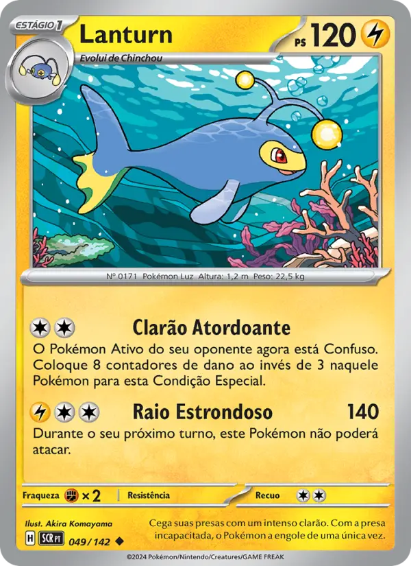 Carta Lanturn, número 049/142 da coleção Coroa Estelar