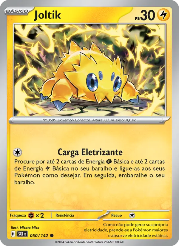 Carta Joltik, número 050/142 da coleção Coroa Estelar