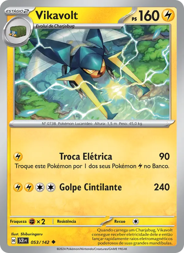 Carta Vikavolt, número 053/142 da coleção Coroa Estelar