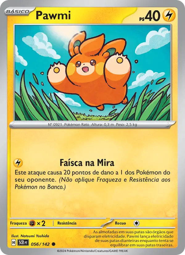 Carta Pawmi, número 056/142 da coleção Coroa Estelar