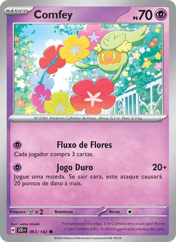 Carta Comfey, número 063/142 da coleção Coroa Estelar