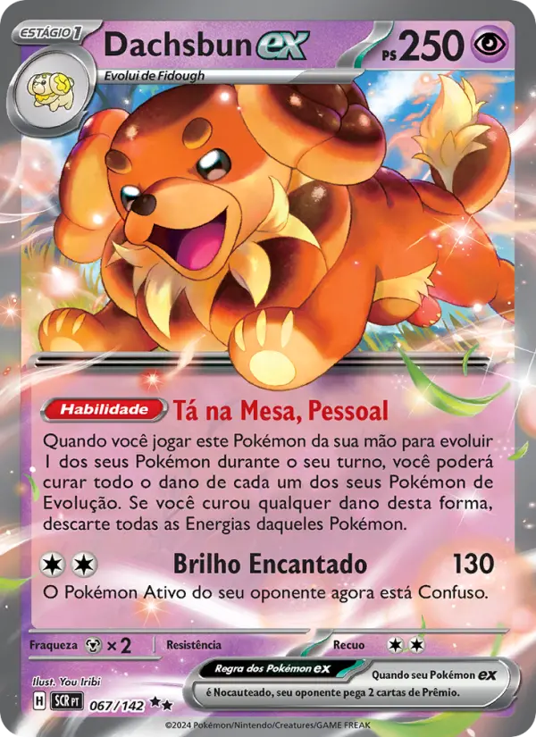 Carta Dachsbun ex, número 067/142 da coleção Coroa Estelar