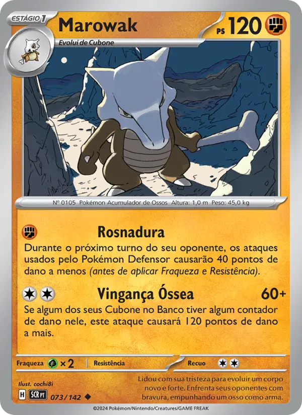 Carta Marowak, número 073/142 da coleção Coroa Estelar