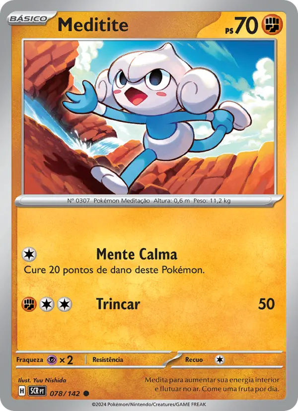 Carta Meditite, número 078/142 da coleção Coroa Estelar