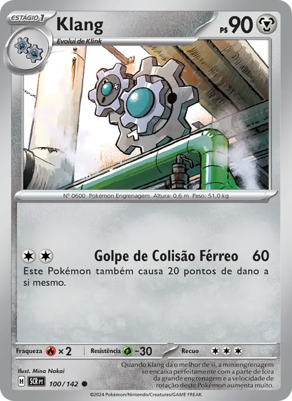 Carta Klang, número 100/142 da coleção Coroa Estelar