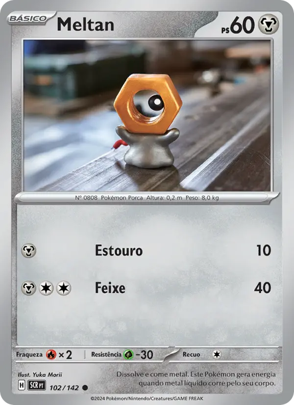 Carta Meltan, número 102/142 da coleção Coroa Estelar