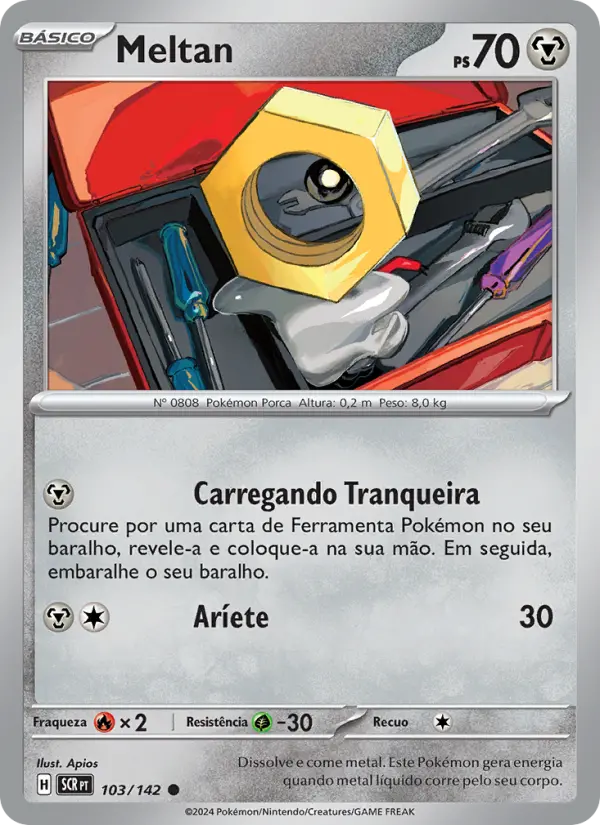 Carta Meltan, número 103/142 da coleção Coroa Estelar