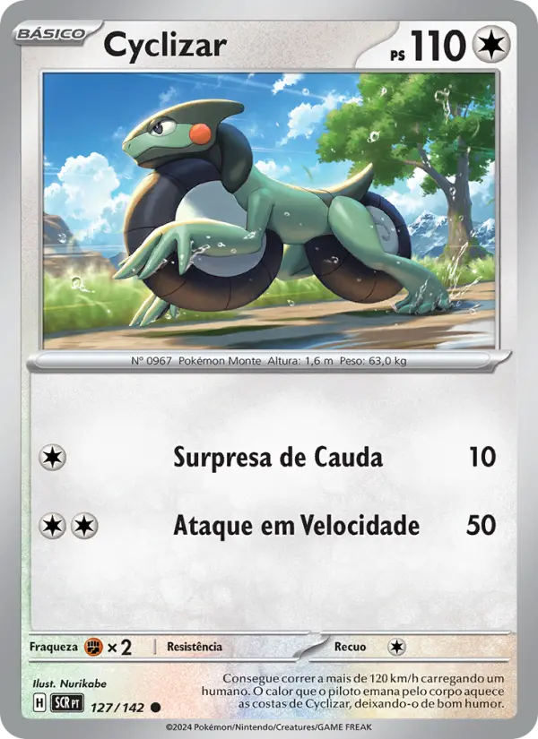 Carta Cyclizar, número 127/142 da coleção Coroa Estelar