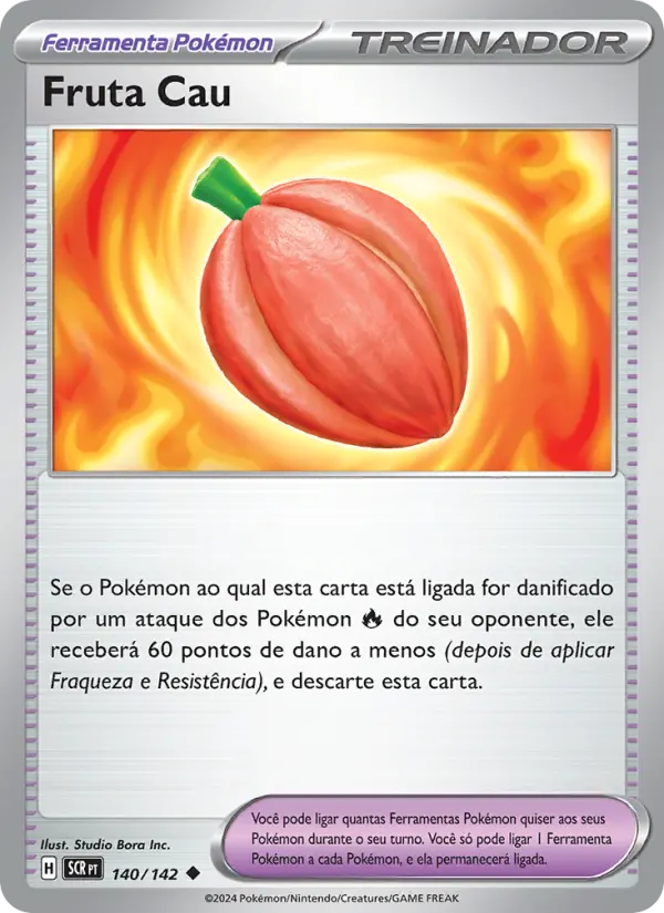 Carta Fruta Cau, número 140/142 da coleção Coroa Estelar