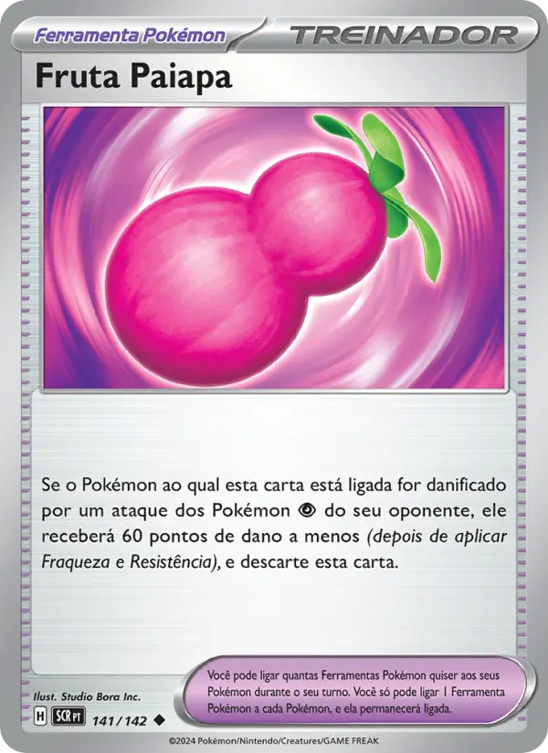 Carta Fruta Paiapa, número 141/142 da coleção Coroa Estelar