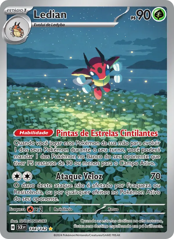 Carta Ledian, número 144/142 da coleção Coroa Estelar