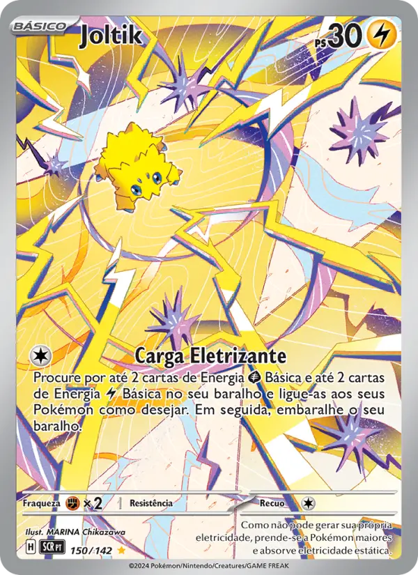 Carta Joltik, número 150/142 da coleção Coroa Estelar