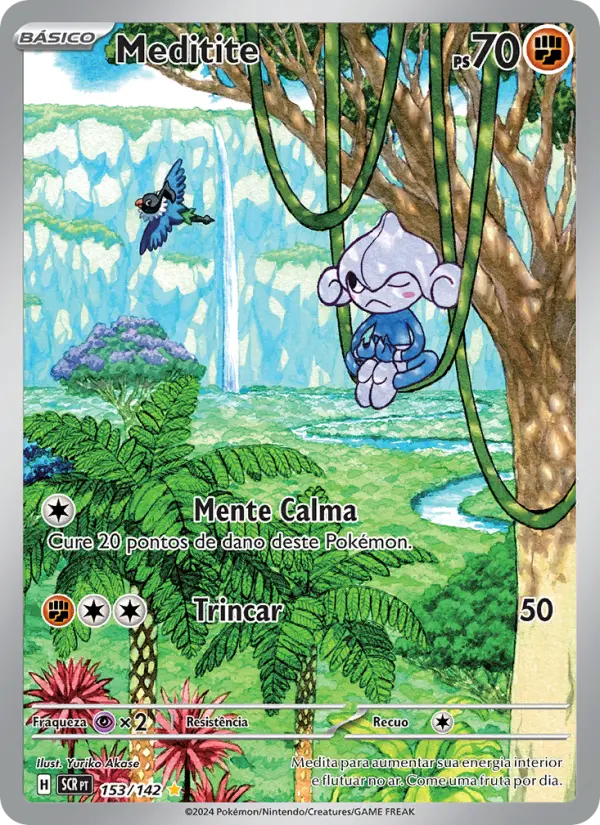 Carta Meditite, número 153/142 da coleção Coroa Estelar