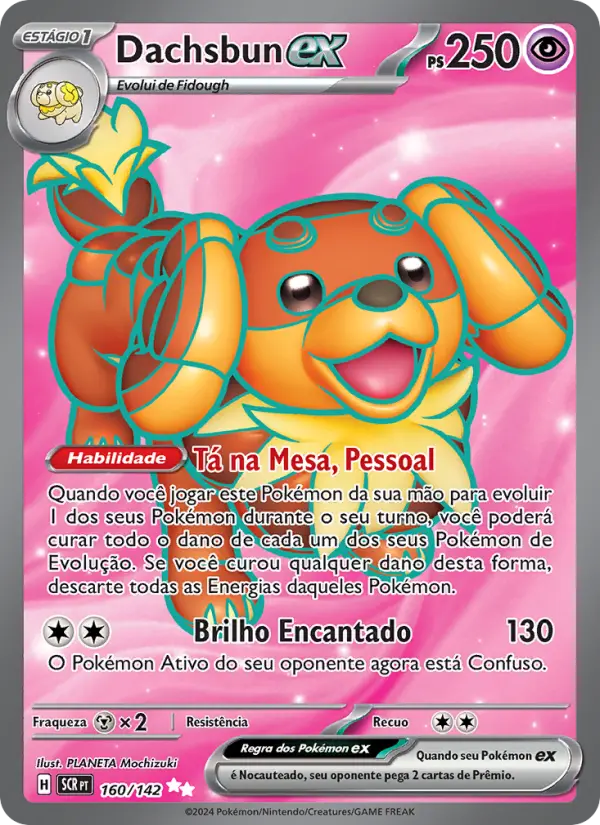Carta Dachsbun ex, número 160/142 da coleção Coroa Estelar