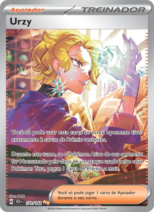 Carta Urzy, número 171/142 da coleção Coroa Estelar