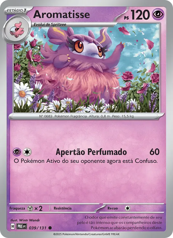 Carta Aromatisse, número 039/131 da coleção Evoluções Prismáticas