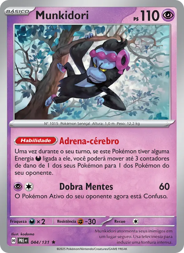 Carta Munkidori, número 044/131 da coleção Evoluções Prismáticas