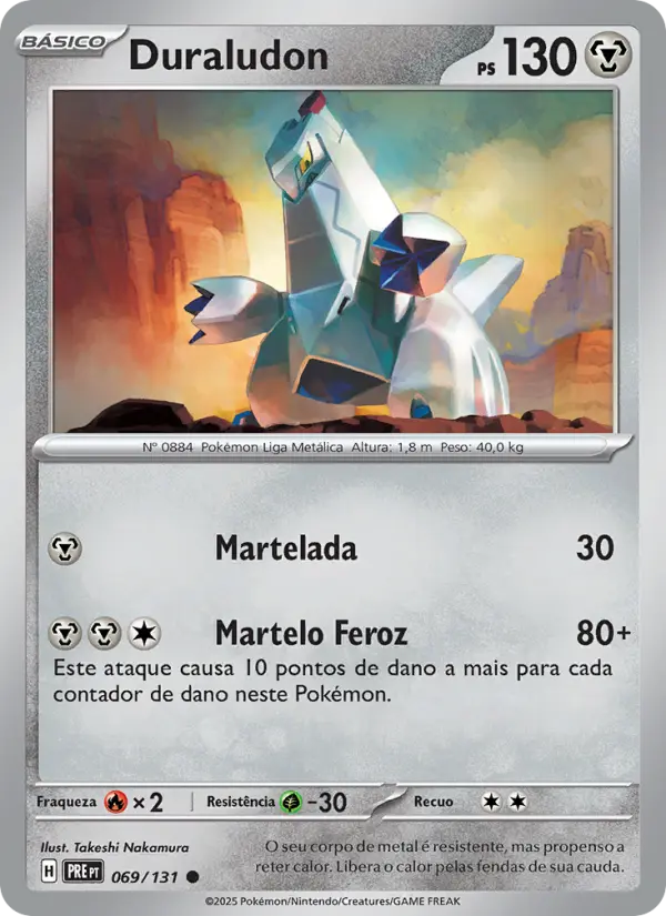 Carta Duraludon, número 069/131 da coleção Evoluções Prismáticas
