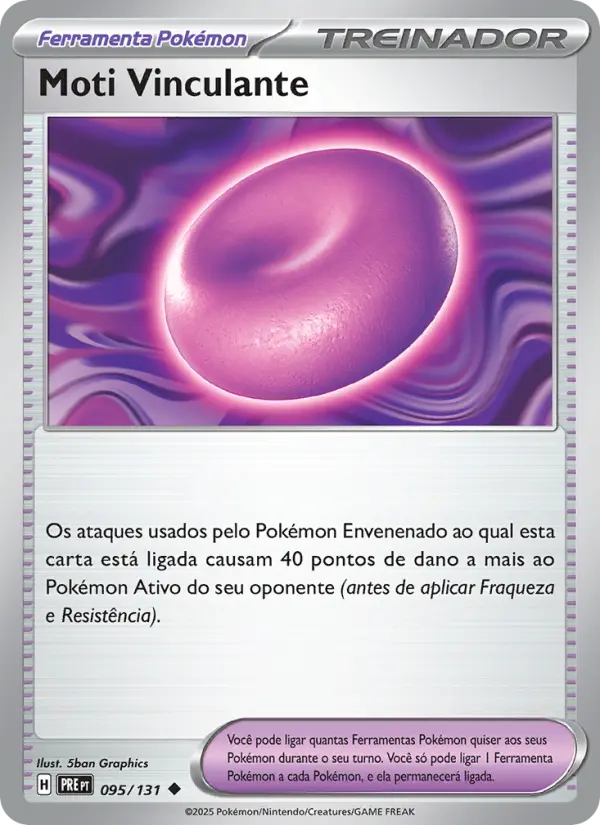 Carta Moti Vinculante, número 095/131 da coleção Evoluções Prismáticas