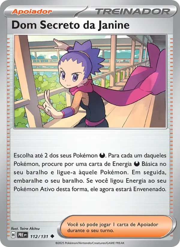 Carta Dom Secreto da Janine, número 112/131 da coleção Evoluções Prismáticas