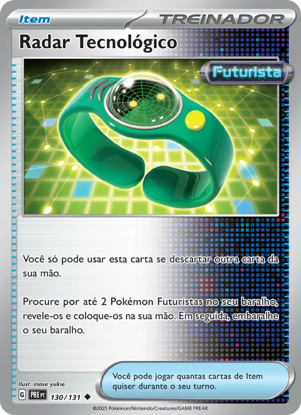 Carta Radar Tecnológico, número 130/131 da coleção Evoluções Prismáticas