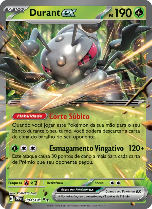 Carta Durant ex, número 004/191 da coleção Fagulhas Impetuosas