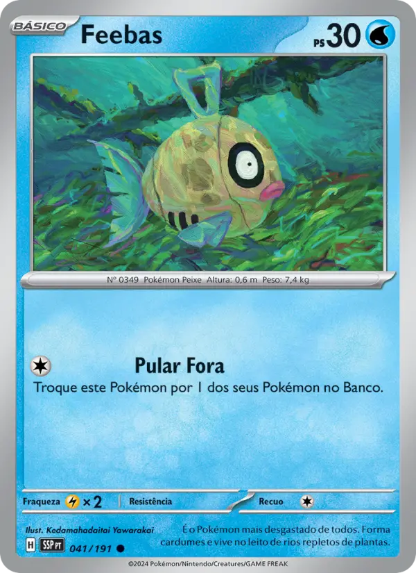 Carta Feebas, número 041/191 da coleção Fagulhas Impetuosas