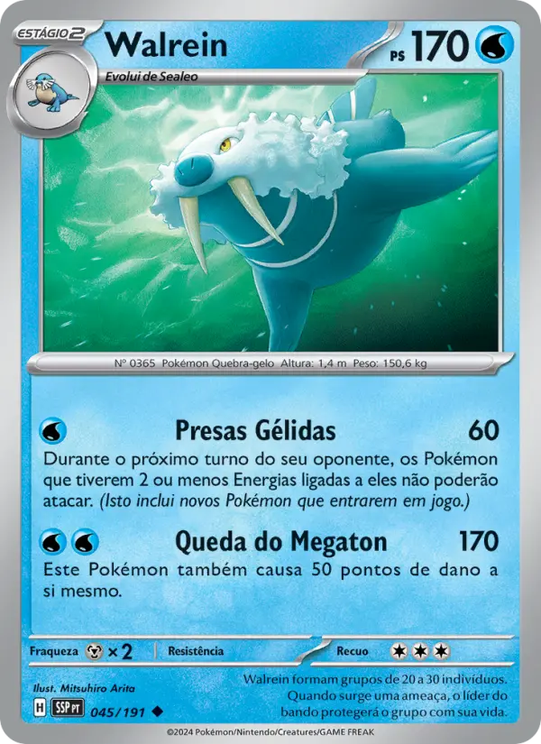 Carta Walrein, número 045/191 da coleção Fagulhas Impetuosas