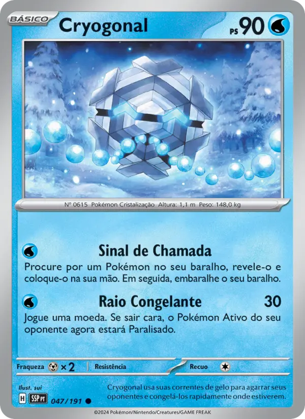 Carta Cryogonal, número 047/191 da coleção Fagulhas Impetuosas