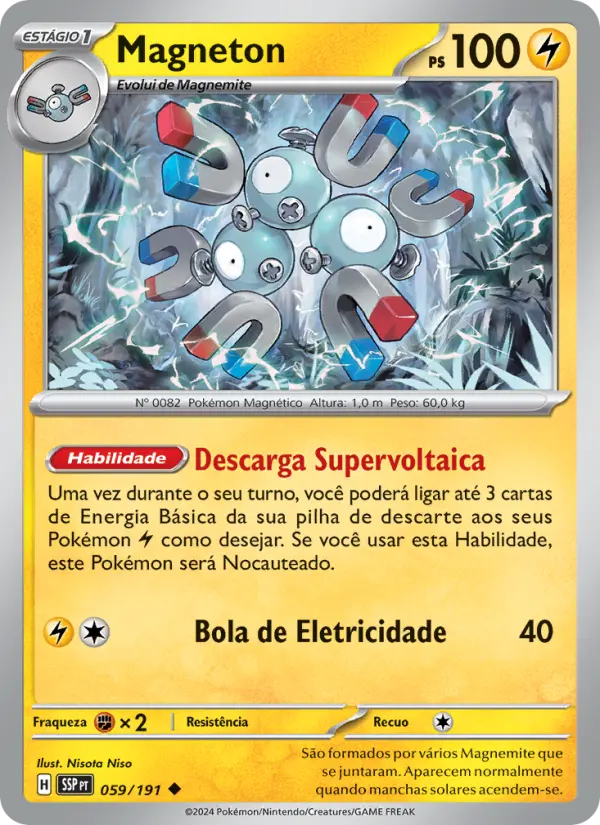 Carta Magneton, número 059/191 da coleção Fagulhas Impetuosas