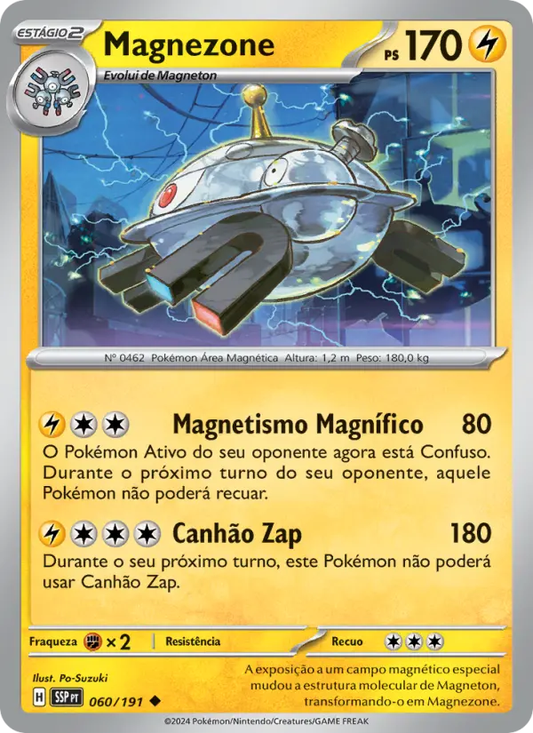 Carta Magnezone, número 060/191 da coleção Fagulhas Impetuosas