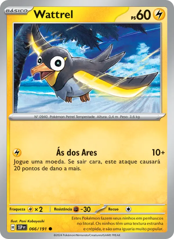 Carta Wattrel, número 066/191 da coleção Fagulhas Impetuosas