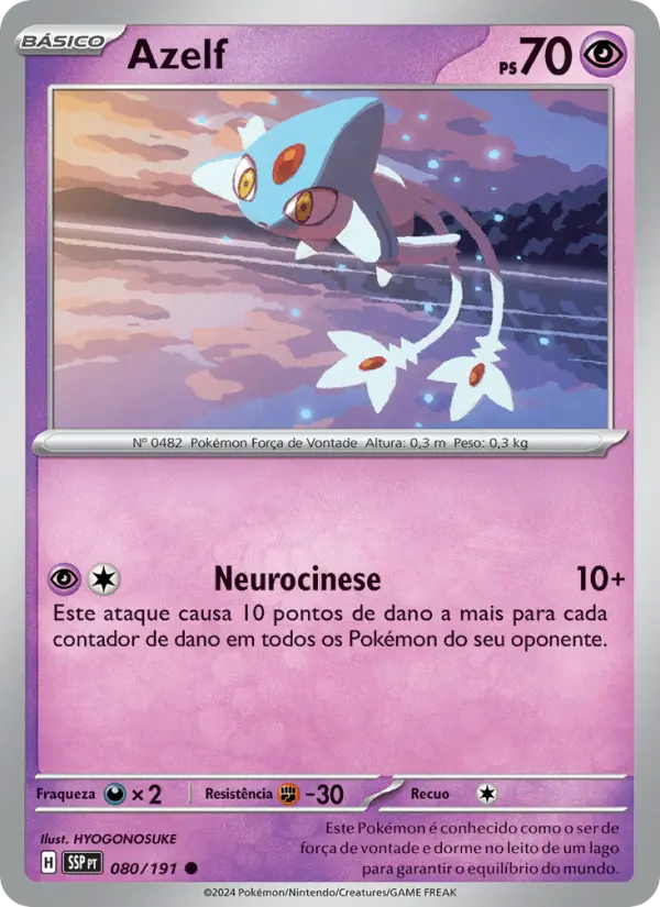 Carta Azelf, número 080/191 da coleção Fagulhas Impetuosas