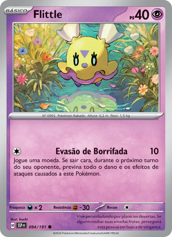 Carta Flittle, número 094/191 da coleção Fagulhas Impetuosas