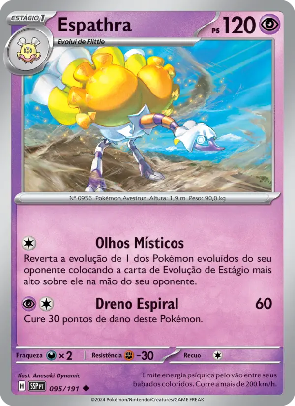 Carta Espathra, número 095/191 da coleção Fagulhas Impetuosas