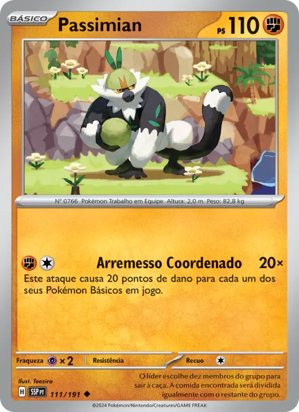 Carta Passimian, número 111/191 da coleção Fagulhas Impetuosas