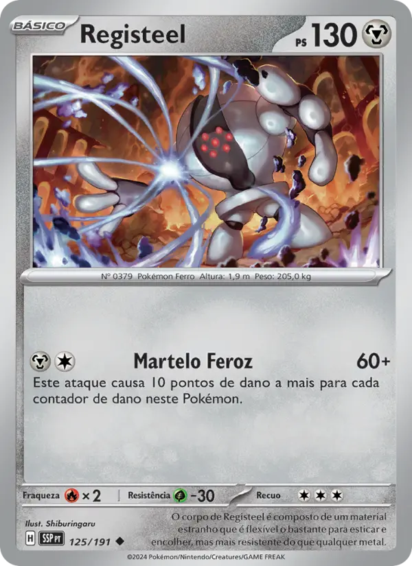 Carta Registeel, número 125/191 da coleção Fagulhas Impetuosas