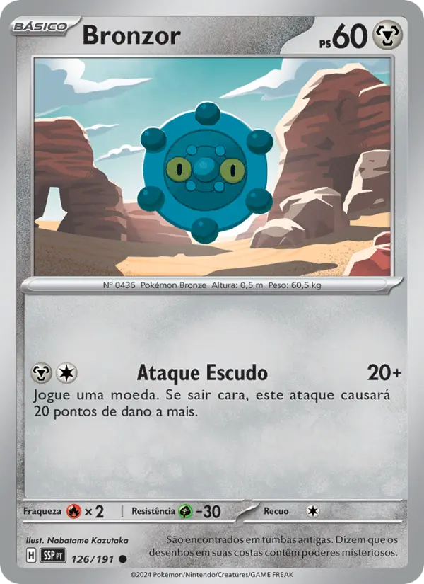 Carta Bronzor, número 126/191 da coleção Fagulhas Impetuosas