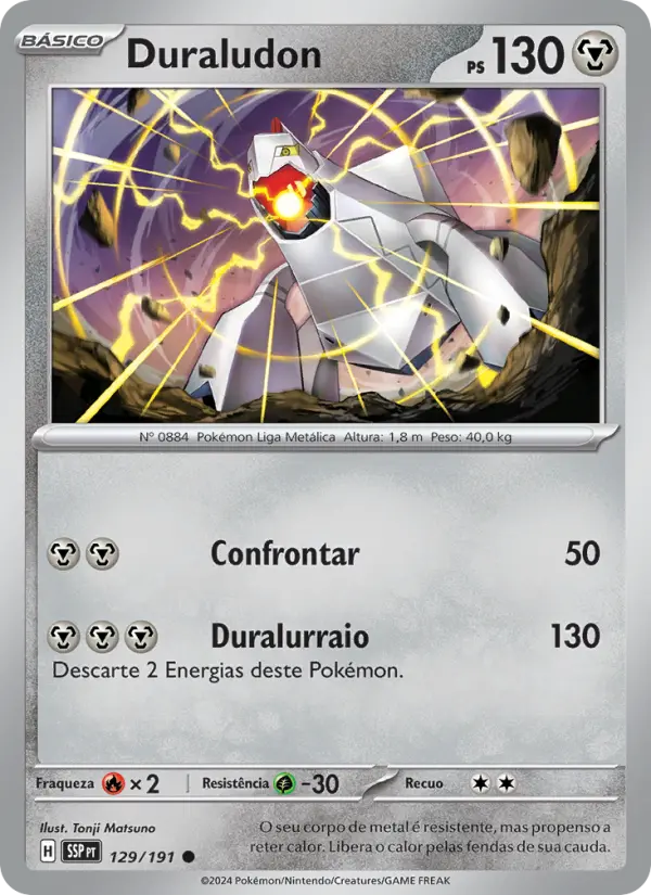 Carta Duraludon, número 129/191 da coleção Fagulhas Impetuosas