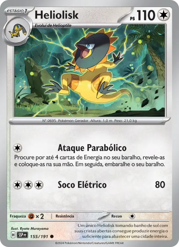 Carta Heliolisk, número 155/191 da coleção Fagulhas Impetuosas