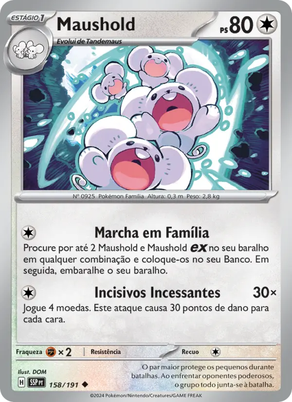 Carta Maushold, número 158/191 da coleção Fagulhas Impetuosas