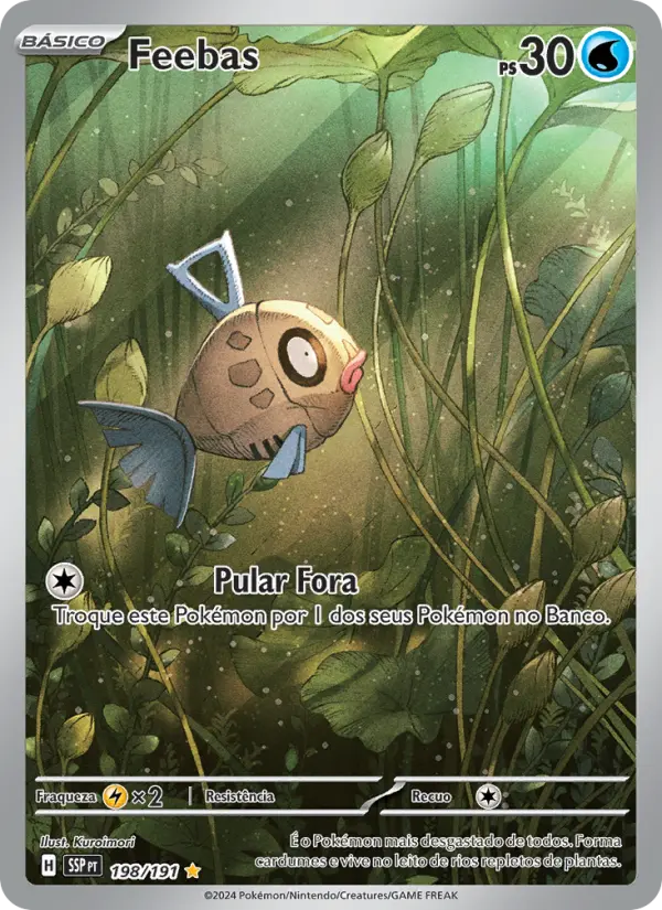 Carta Feebas, número 198/191 da coleção Fagulhas Impetuosas