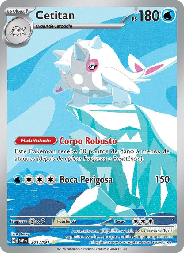 Carta Cetitan, número 201/191 da coleção Fagulhas Impetuosas