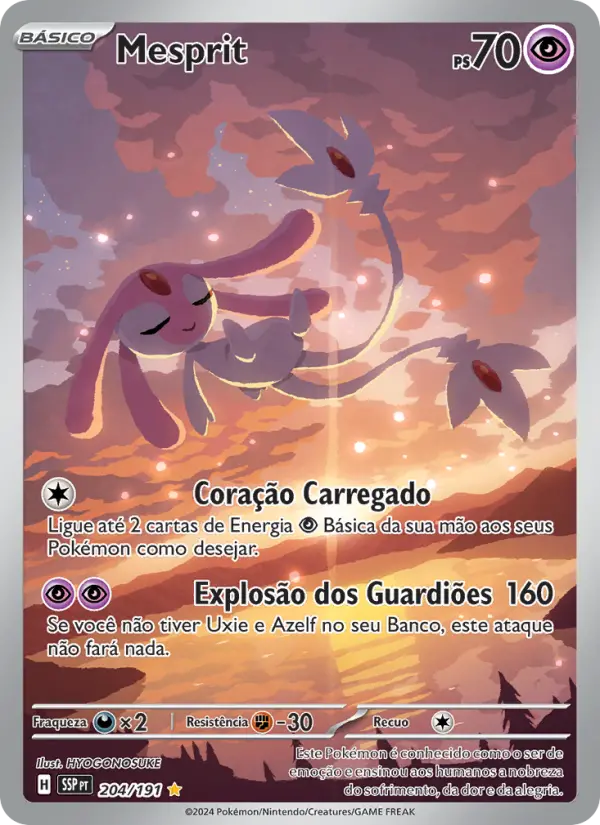 Carta Mesprit, número 204/191 da coleção Fagulhas Impetuosas